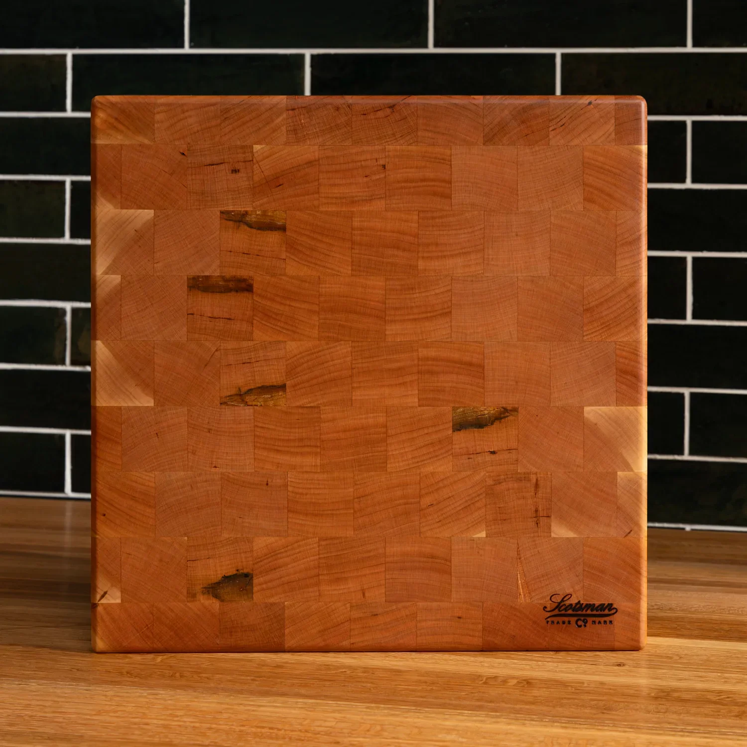 Cherry End Grain Square Butcher Block - Image 11