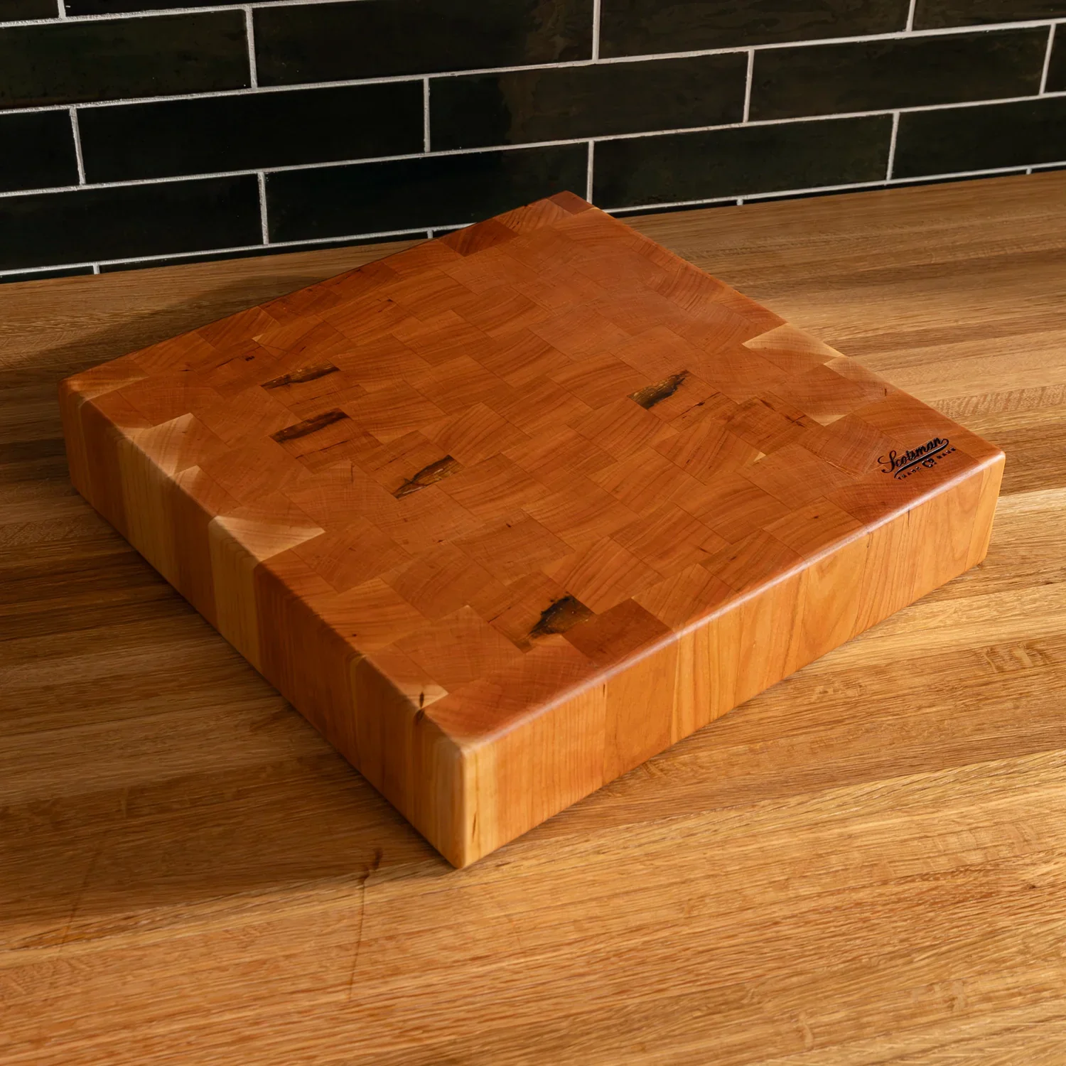Cherry End Grain Square Butcher Block - Image 12