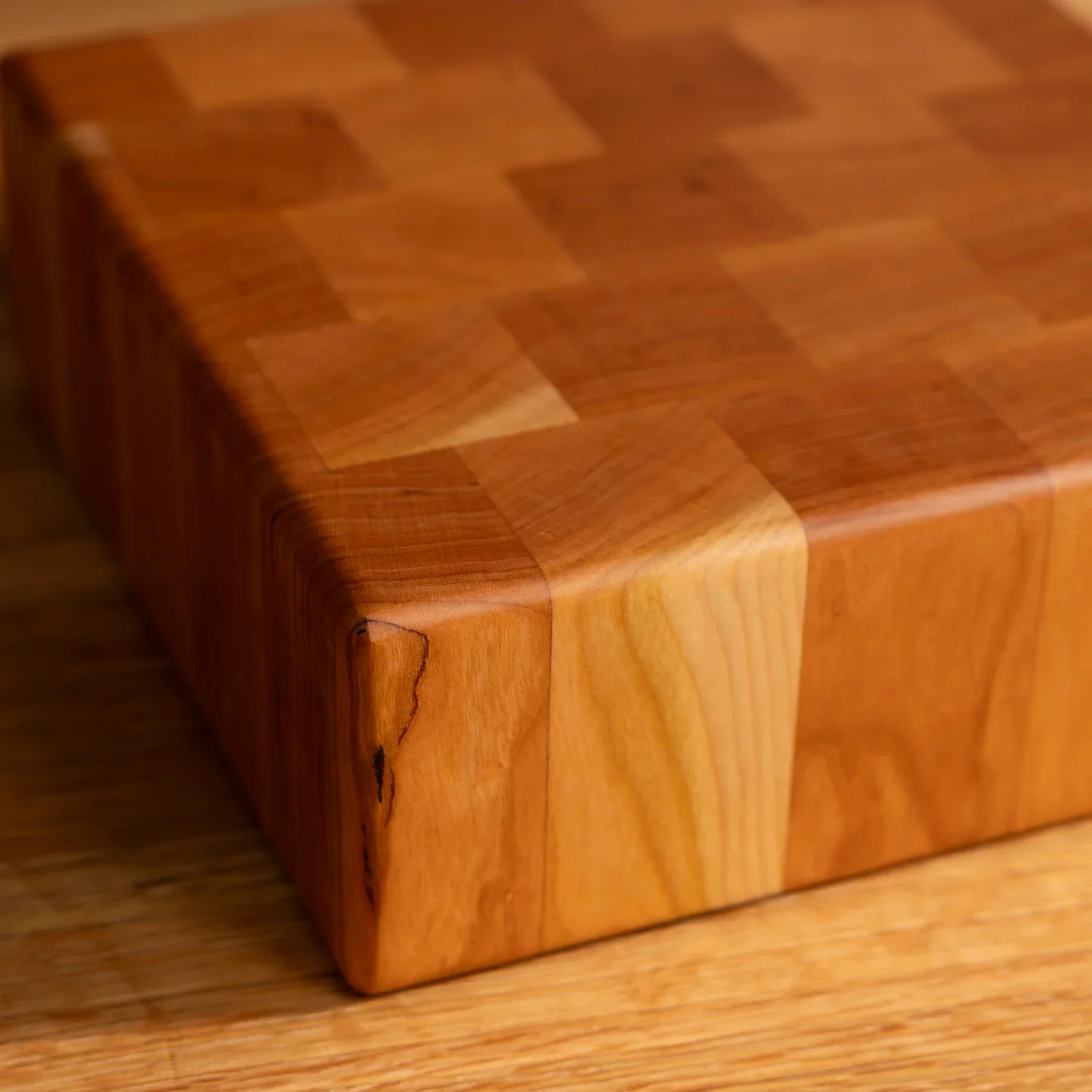 Cherry End Grain Square Butcher Block - Image 15