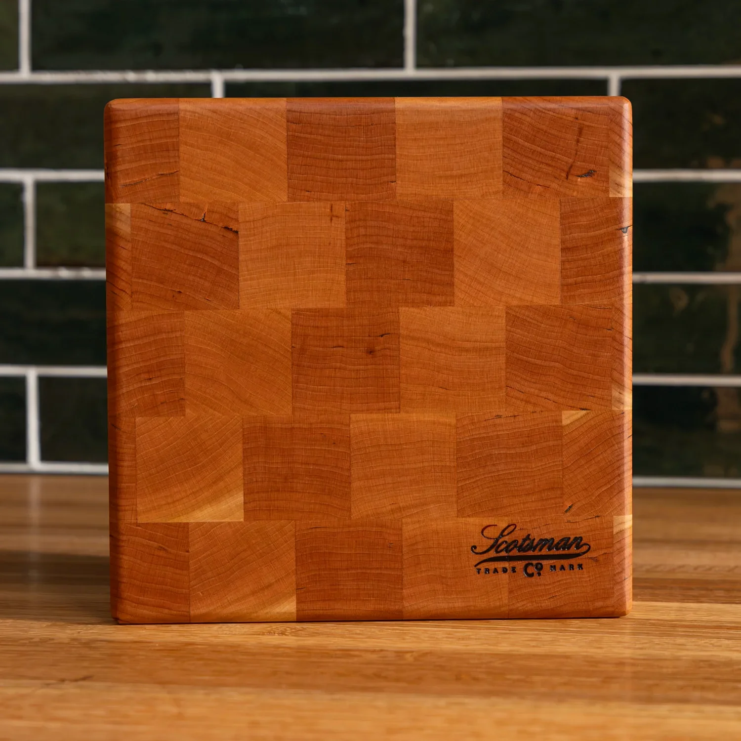 Cherry End Grain Square Butcher Block - Image 3