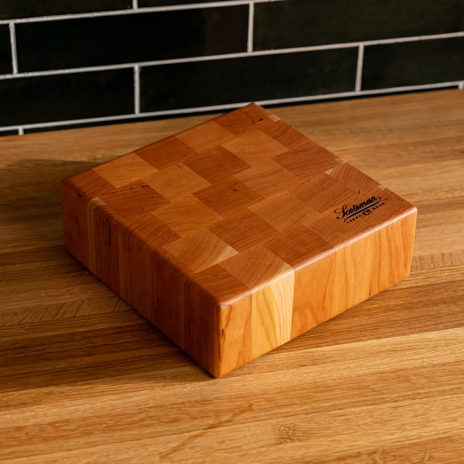 Cherry End Grain Square Butcher Block - Image 4