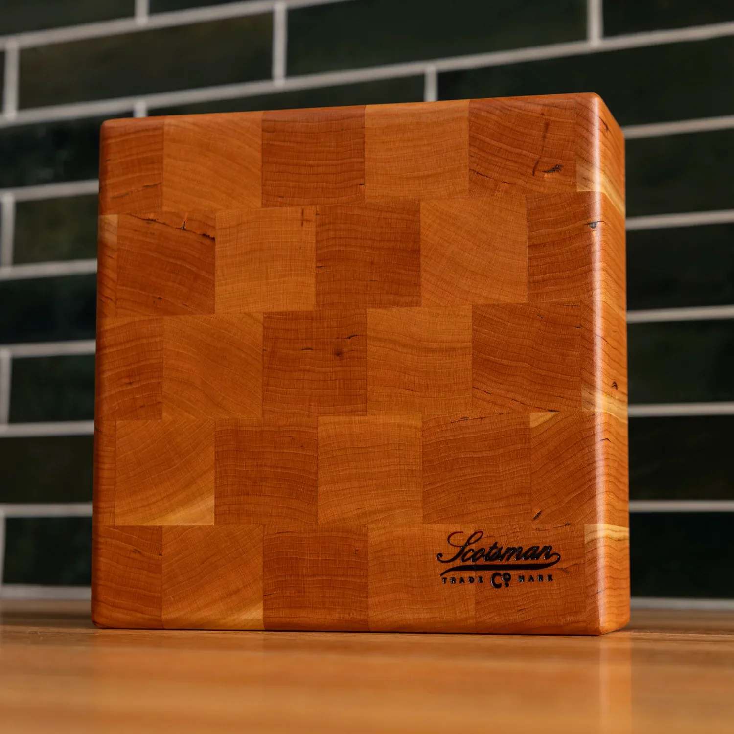 Cherry End Grain Square Butcher Block - Image 5